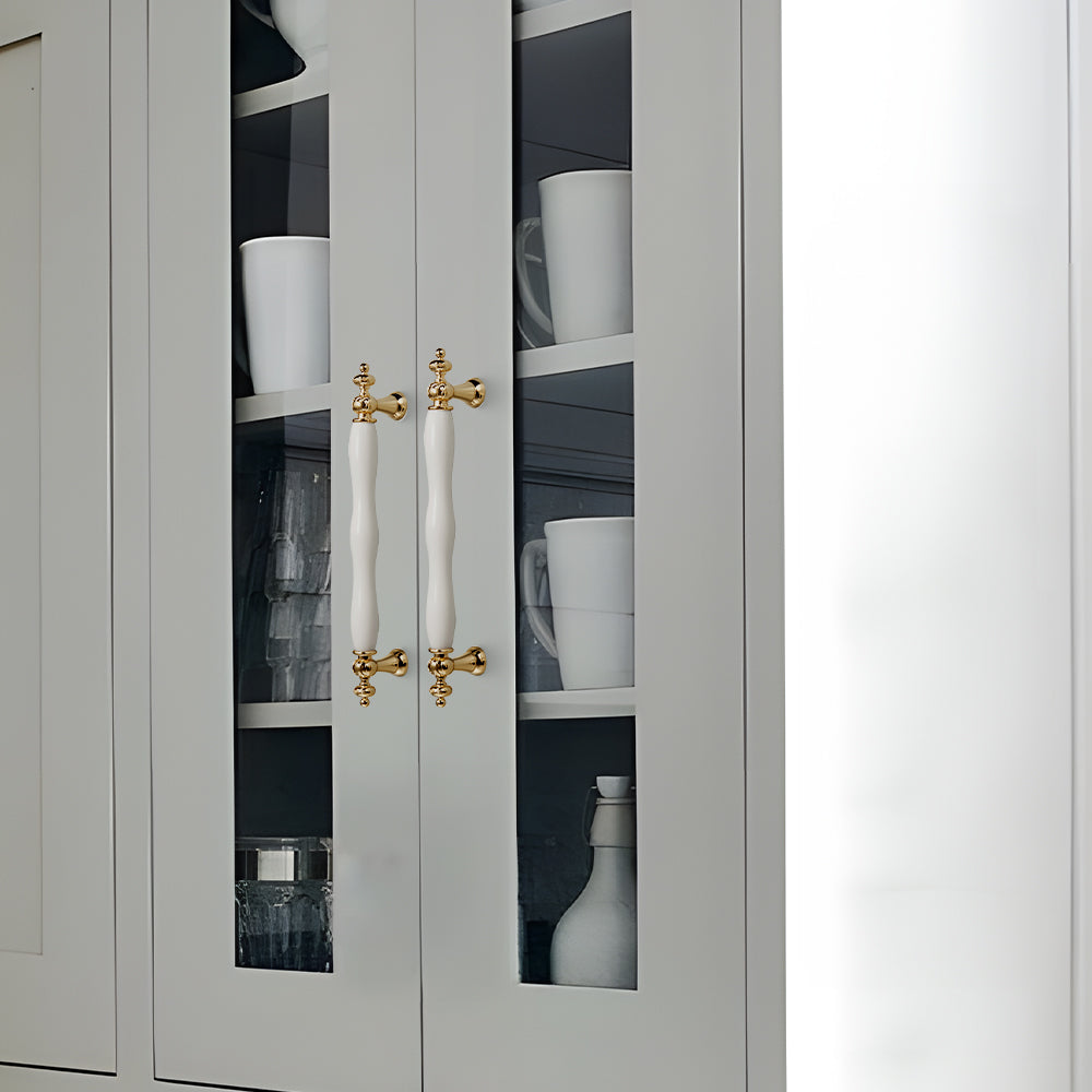 Luxury Elegant Ceramic Cabinet Drawer Pulls
