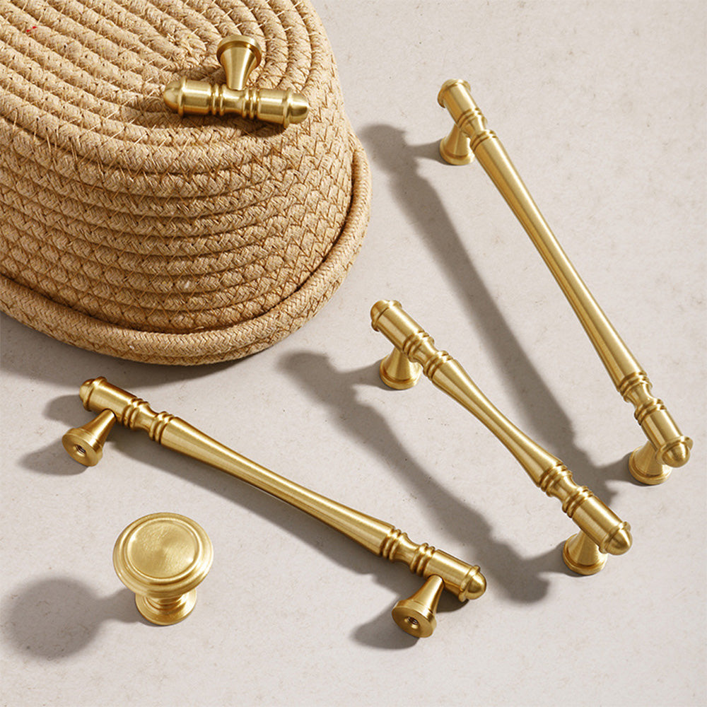 Gold Antique Brass Cabinet Pulls