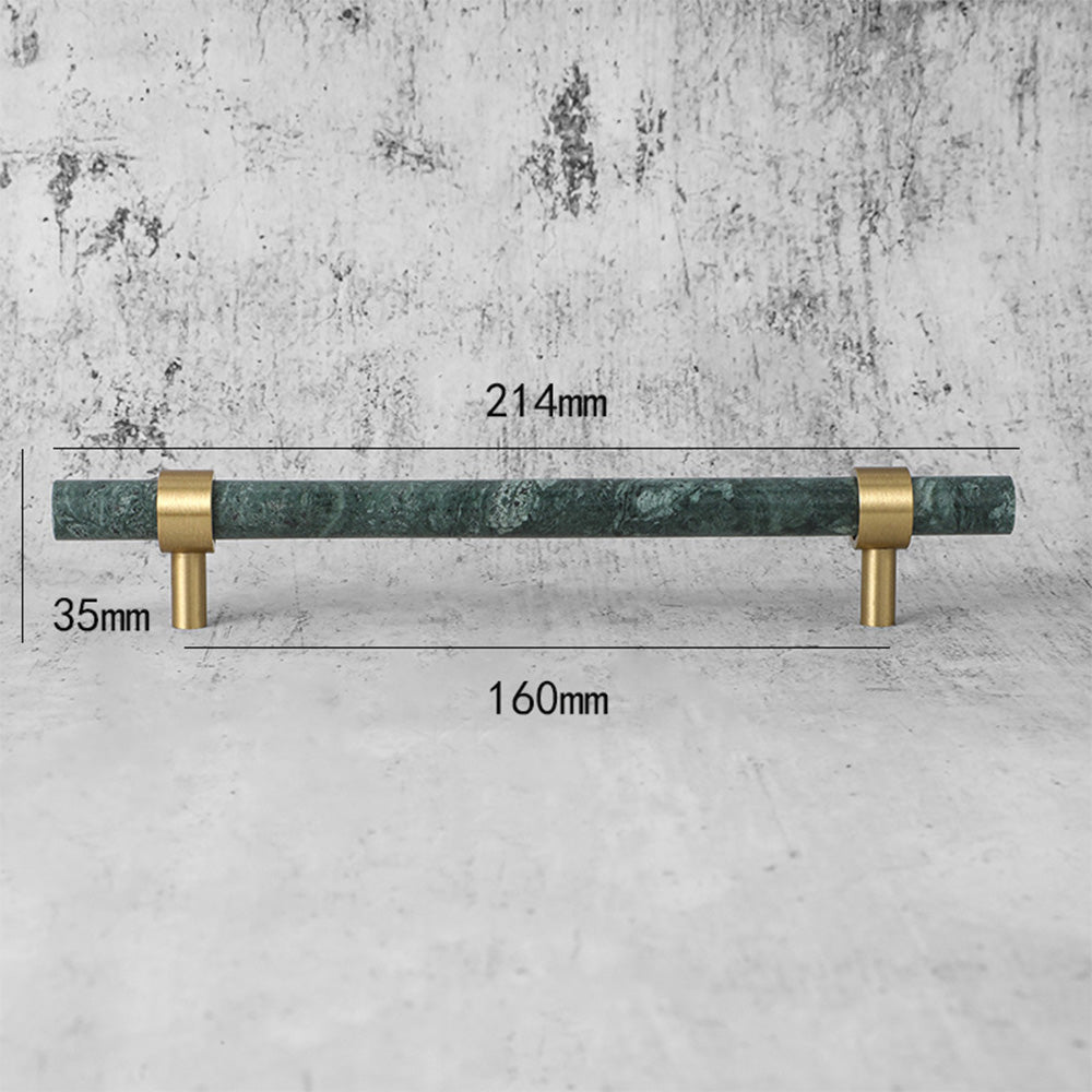 Stylish Marble & Zinc Alloy T-Bar Kitchen Cabinet Handles