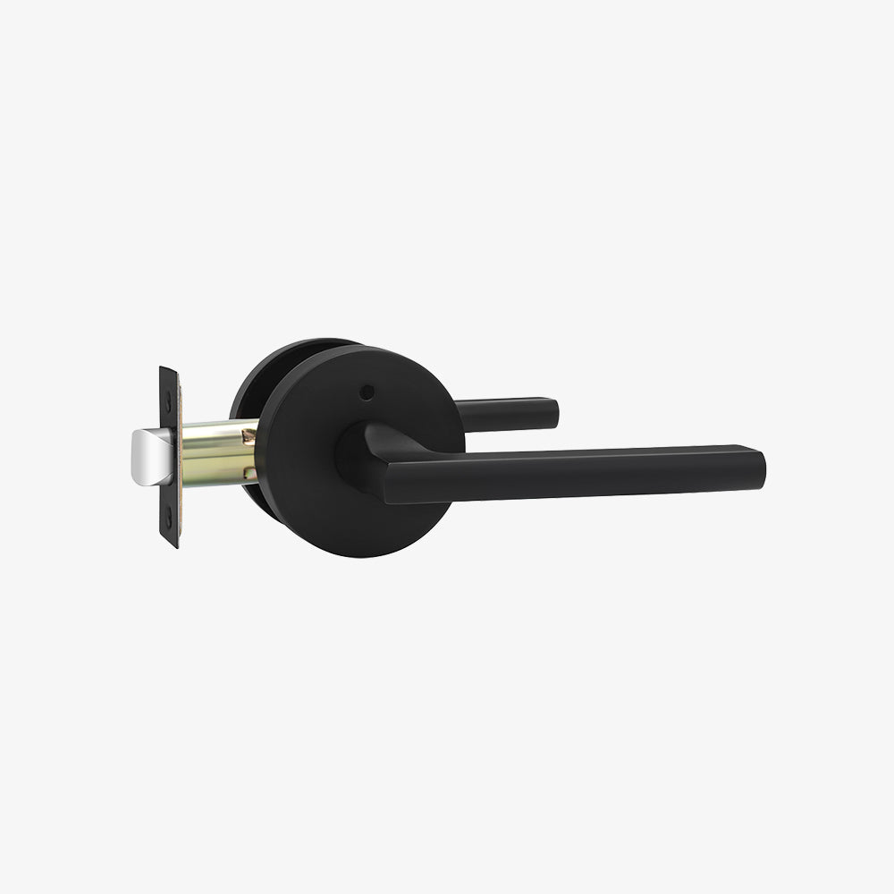 Round Privacy Interior Door Levers Bathroom Bedroom Door Handles