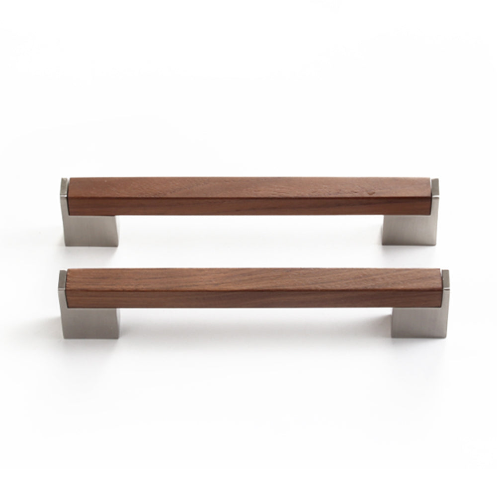 Walnut T Bar Timber Drawer Pulls for Kitchen