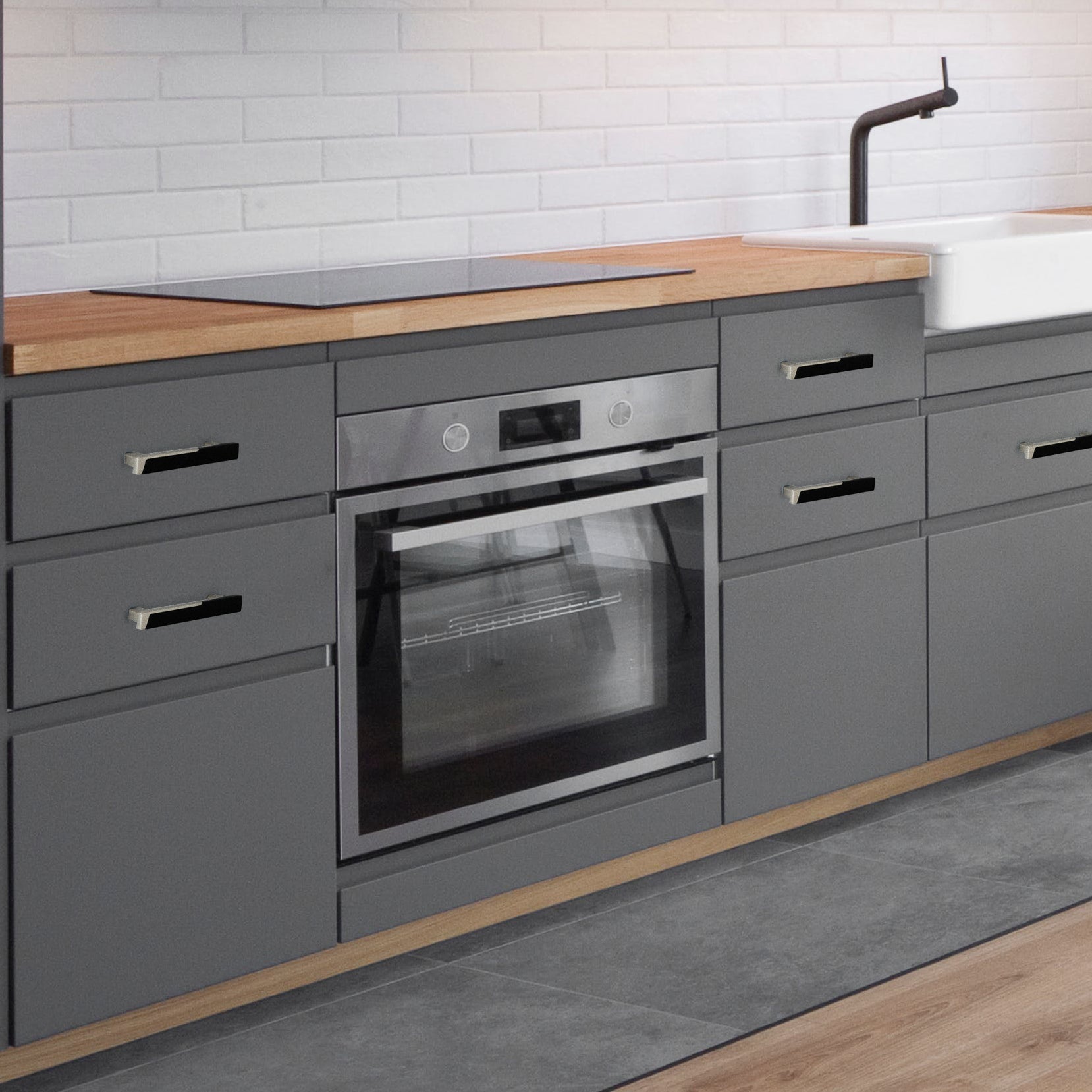 Modern Zinc Alloy Removable Cabinet Handles Drawer Pulls