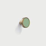 Colorful Brass Leather Cabinet Dresser Drawer Pulls