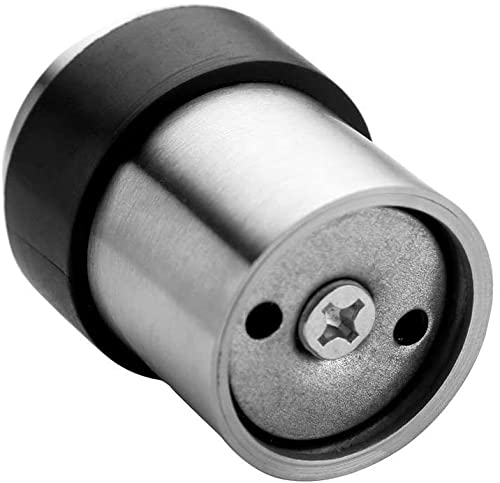 Stainless Steel Modern Decorative Rubber Bumper Door Holder Solid Heavy Duty Cylinder Doorstop