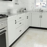 Cabinet Pulls Black & Silver Solid Aluminum Alloy Kitchen Handles