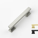 Cabinet Pulls Black & Silver Solid Aluminum Alloy Kitchen Handles