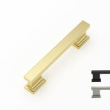Cabinet Pulls Black & Silver Solid Aluminum Alloy Kitchen Handles