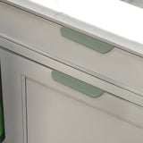 Multicolored Simple Invisible Finger Cabinet Drawer Handle