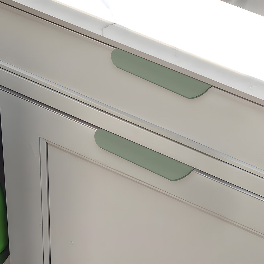 Multicolored Simple Invisible Finger Cabinet Drawer Handle