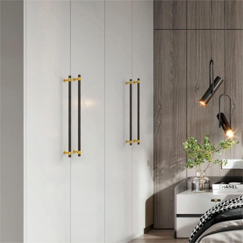 Modern Brass Black & Gold  Kitchen Cabinet Drawer Pulls