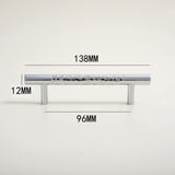 Glittery Silver Hammered Cabinet Bar Handle