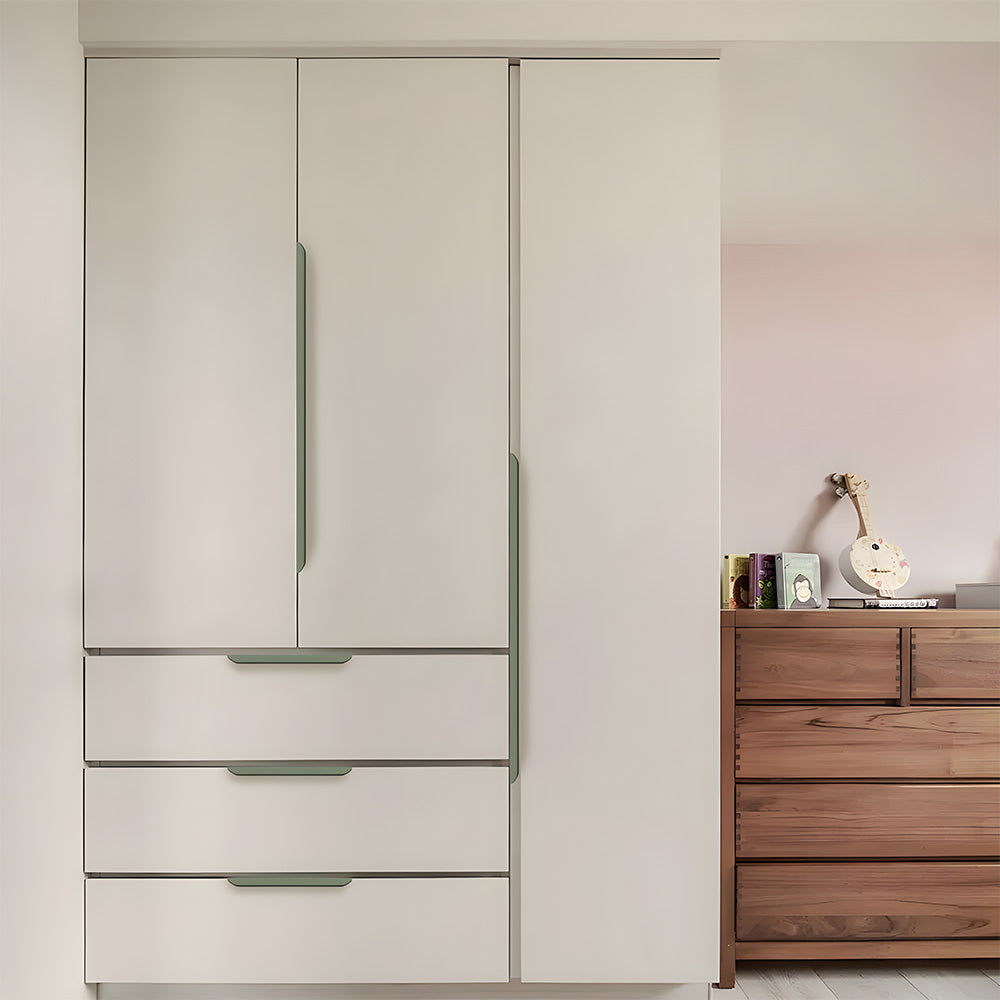 Long Multicolored Simple Invisible Finger Cabinet Drawer Handle
