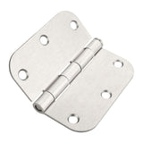 3.5 x 3.5'' Inch Satin Brass Door Hinges with 5/8'' Radius Corners