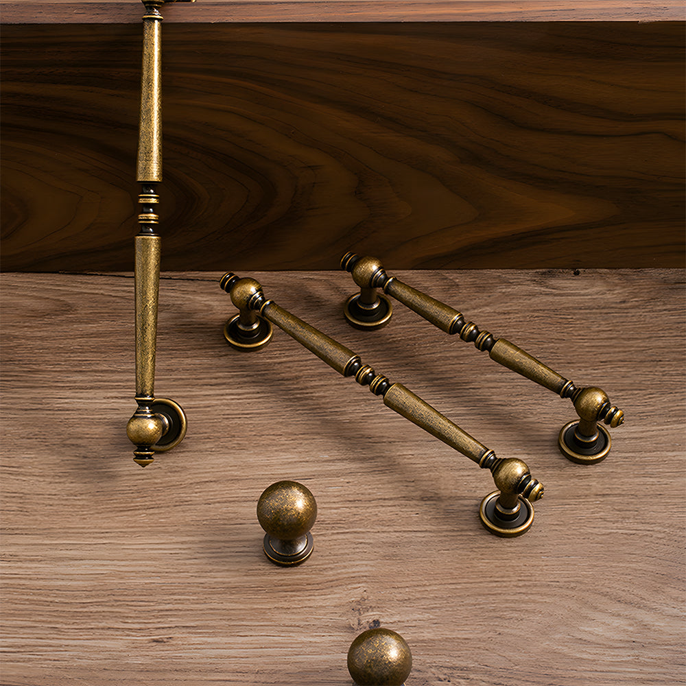Vintage Simple Solid Brass Cabinet Pulls