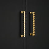 Vintage Spherical Brass Cabinet Handles