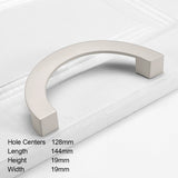 Cream Style Flush Sliding Hidden Drawer Pull