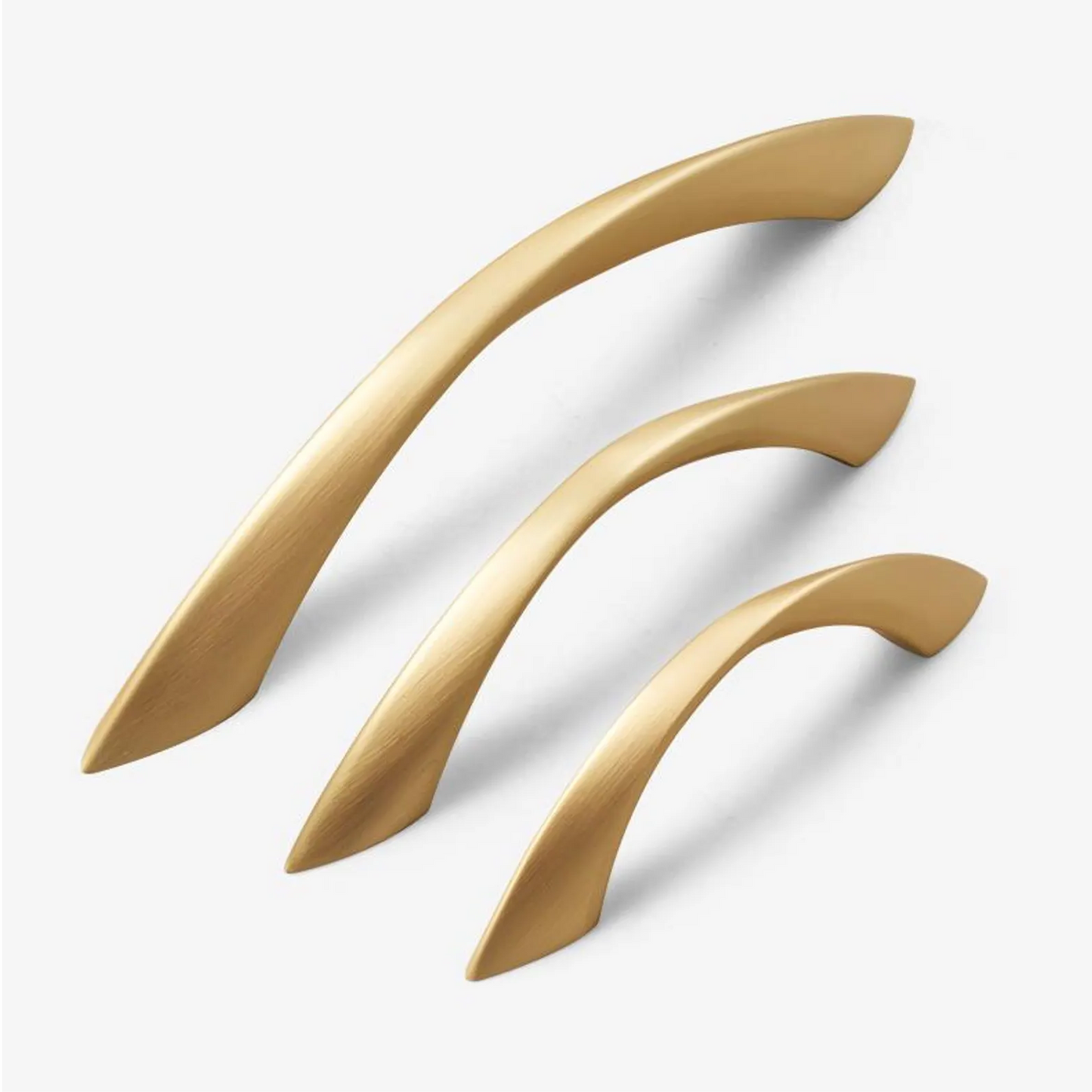 Contemporary Curve Zinc Alloy Kitchen Cabinet Handles