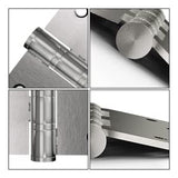 Satin Nickel 4in x 4in Ball Bearing  with Square Corner Door Hinges for Exterior Doors