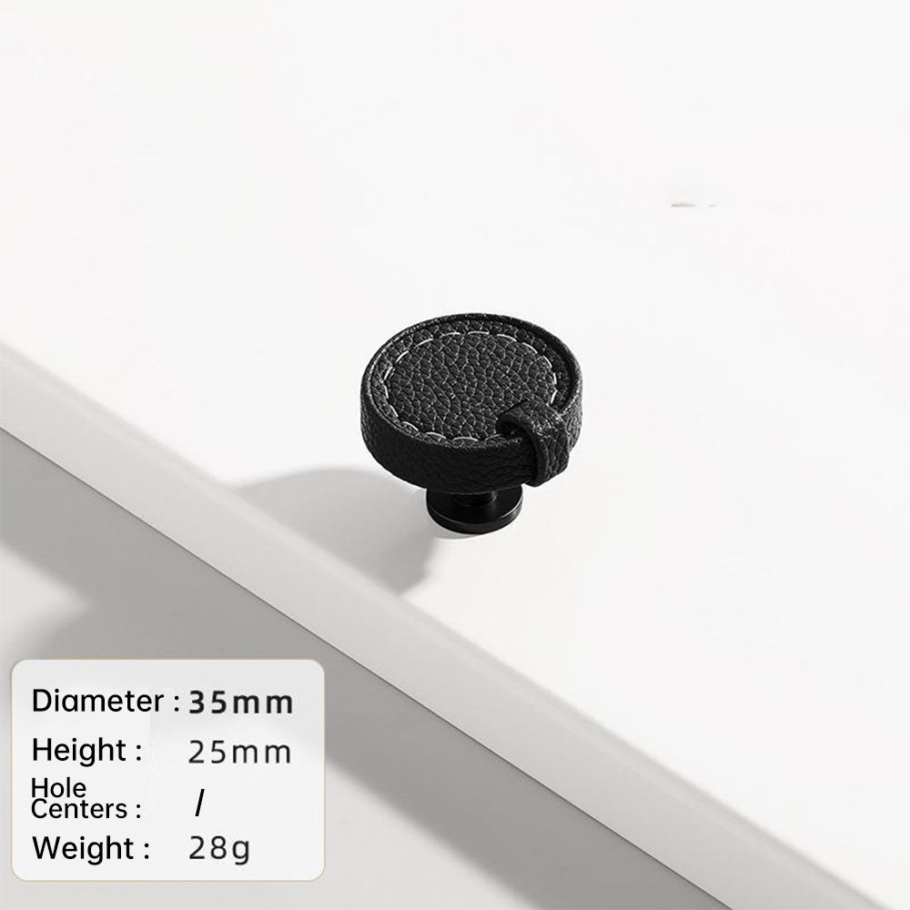 Stylish Leather Kitchen Cabinet Handles