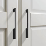 Black Aluminum Alloy Modern Slimline Unique Cabinet Pulls and Drawer Handles