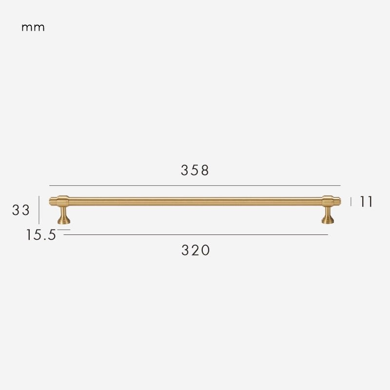 Modern Brass Black & Gold  Kitchen Cabinet Drawer Pulls