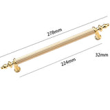 Modern Shiny Zinc Alloy Cabinet Handles