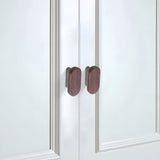 Removable Round Cabinet Wardrobe Door Wooden Handles