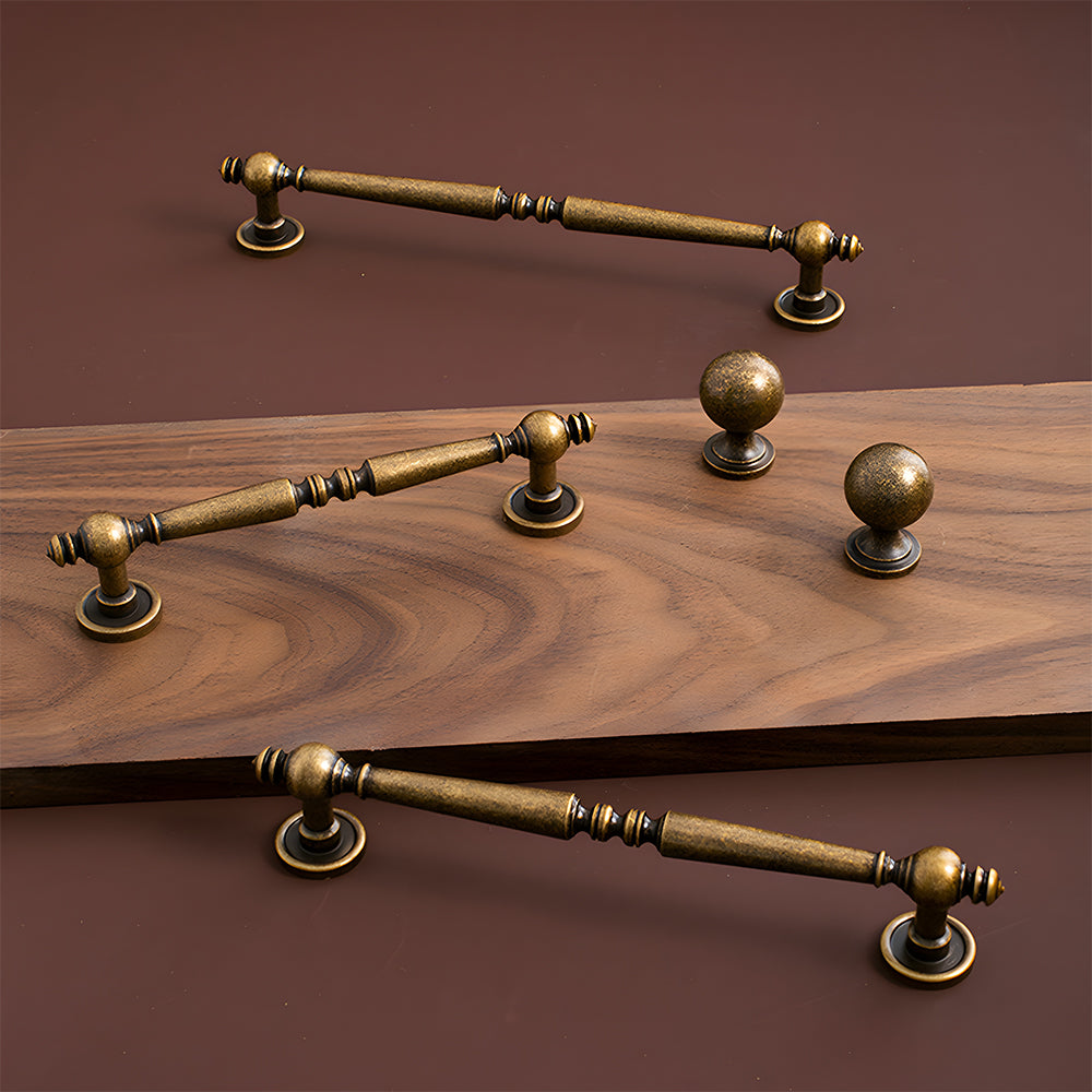 Vintage Simple Solid Brass Cabinet Pulls