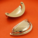 Modern Brass Cabinet Cup Pulls