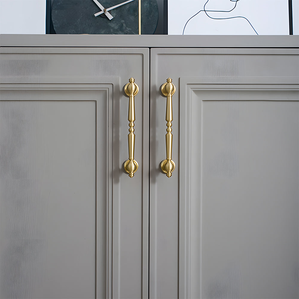 Vintage Simple Solid Brass Cabinet Pulls