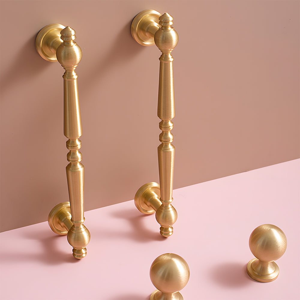 Vintage Simple Solid Brass Cabinet Pulls