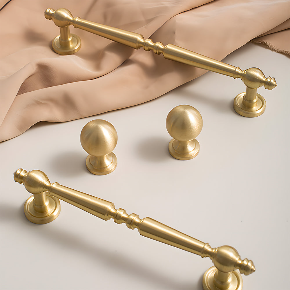 Vintage Simple Solid Brass Cabinet Pulls