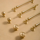 Retro Gold Brass Wardrobe Handles And Knobs