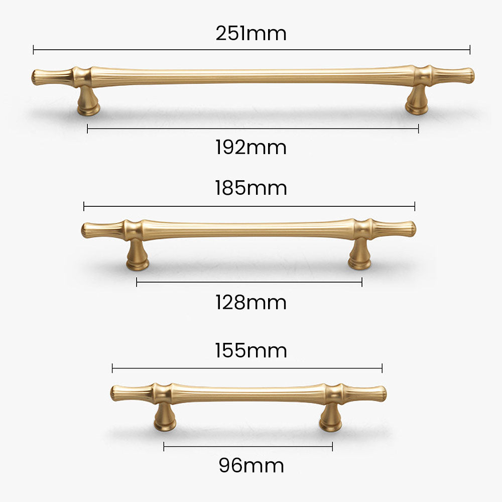 Nordic American Modern Luxury Gold Cabinet Handles