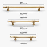 Nordic American Modern Luxury Gold Cabinet Handles