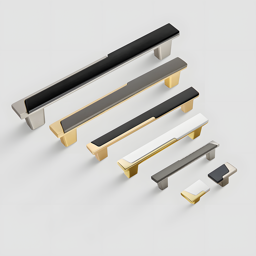 Modern Zinc Alloy Cabinet Handles Drawer Pulls