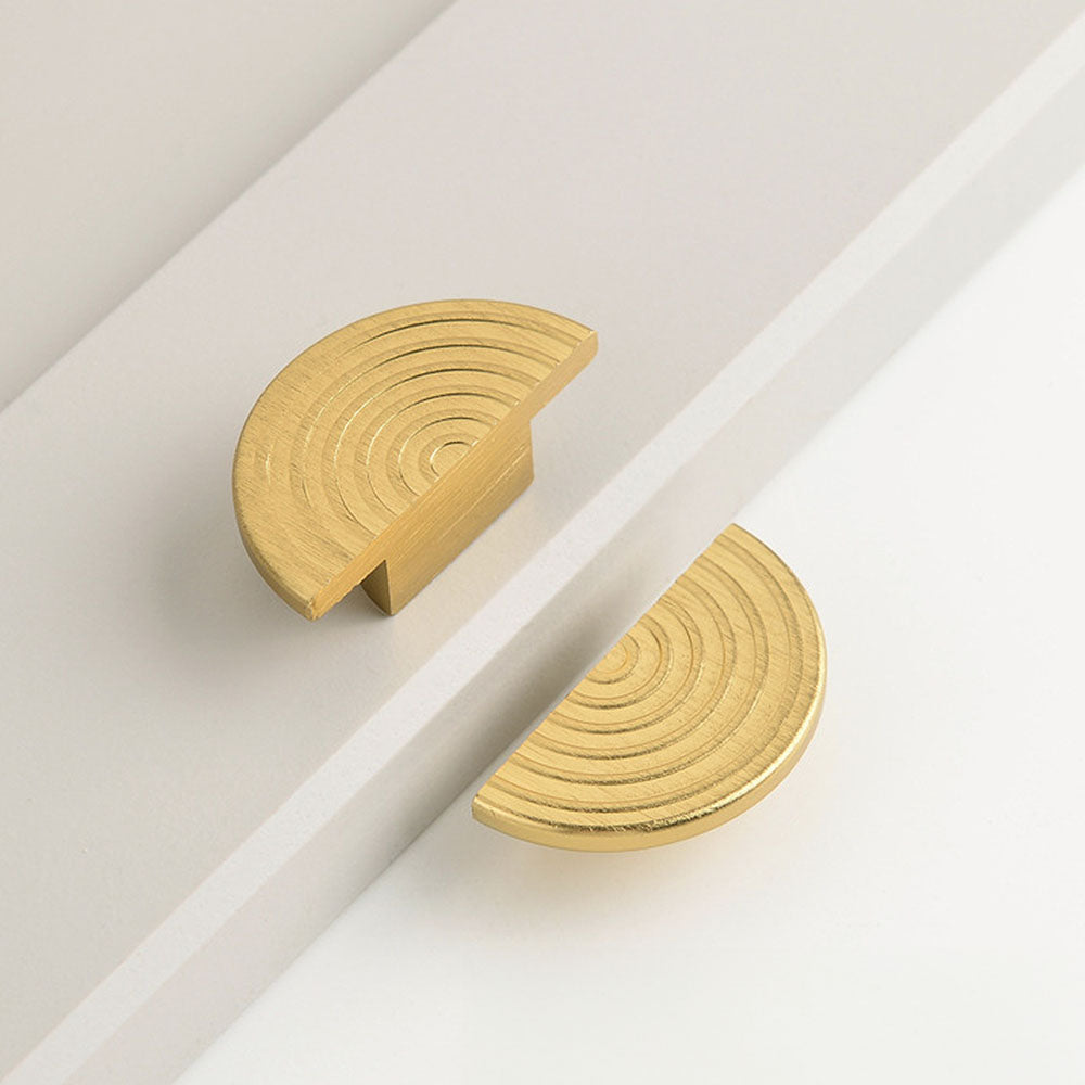 Unique Modern Semi-Circular Gold Kitchen Cabinet Door Handle