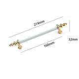 Modern Shiny Zinc Alloy Cabinet Handles