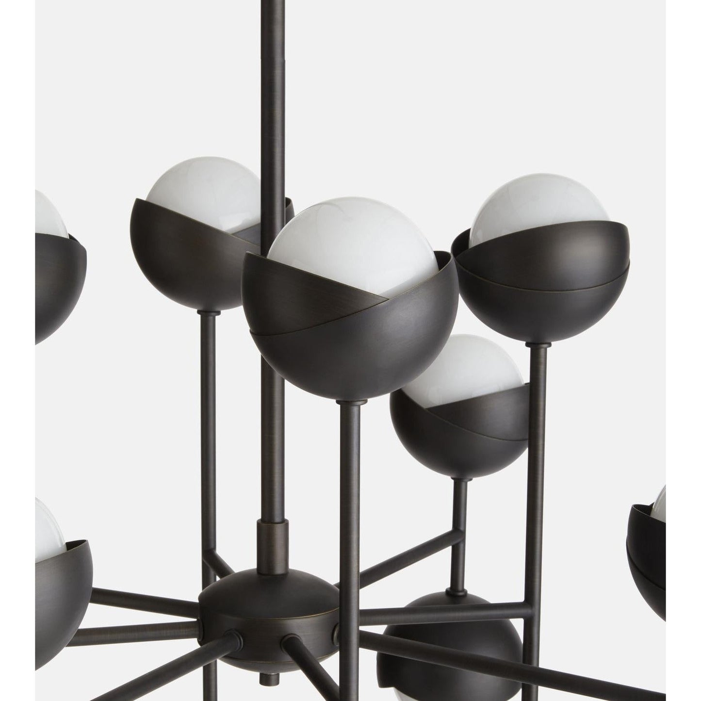 Seed Chandelier, Blackened Brass