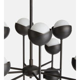 Seed Chandelier, Blackened Brass