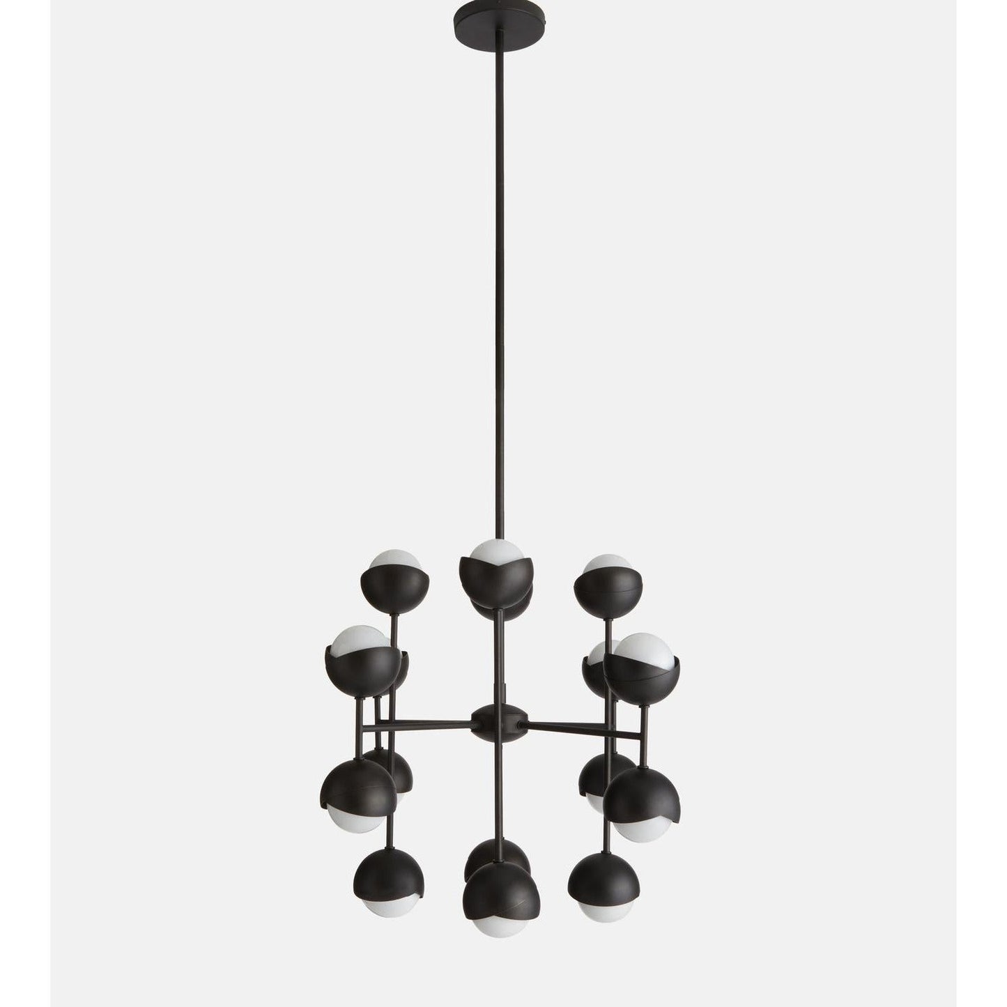 Seed Chandelier, Blackened Brass