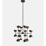 Seed Chandelier, Blackened Brass