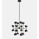 Seed Chandelier, Blackened Brass