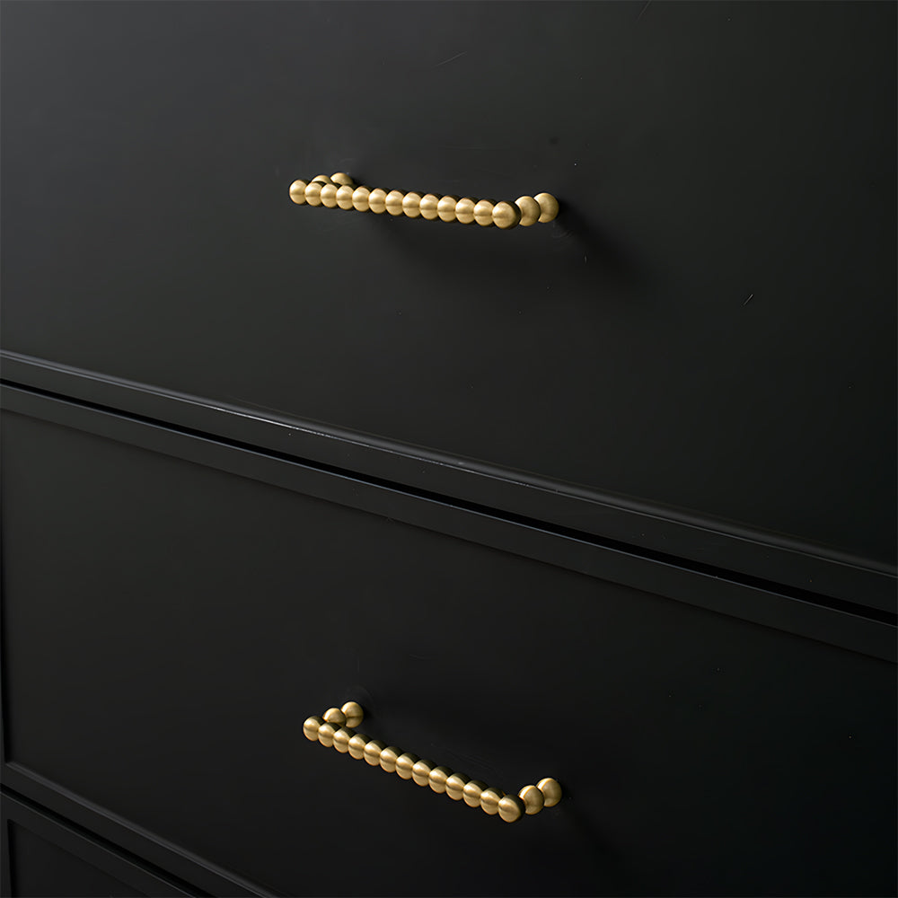 Vintage Spherical Brass Cabinet Handles