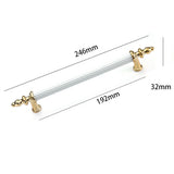 Modern Shiny Zinc Alloy Cabinet Handles
