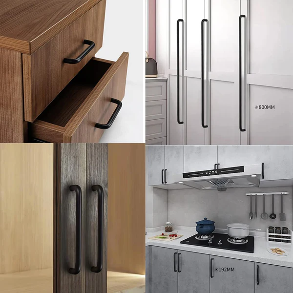 Colorful Small Double Curved Wardrobe Handles For Children's Room
