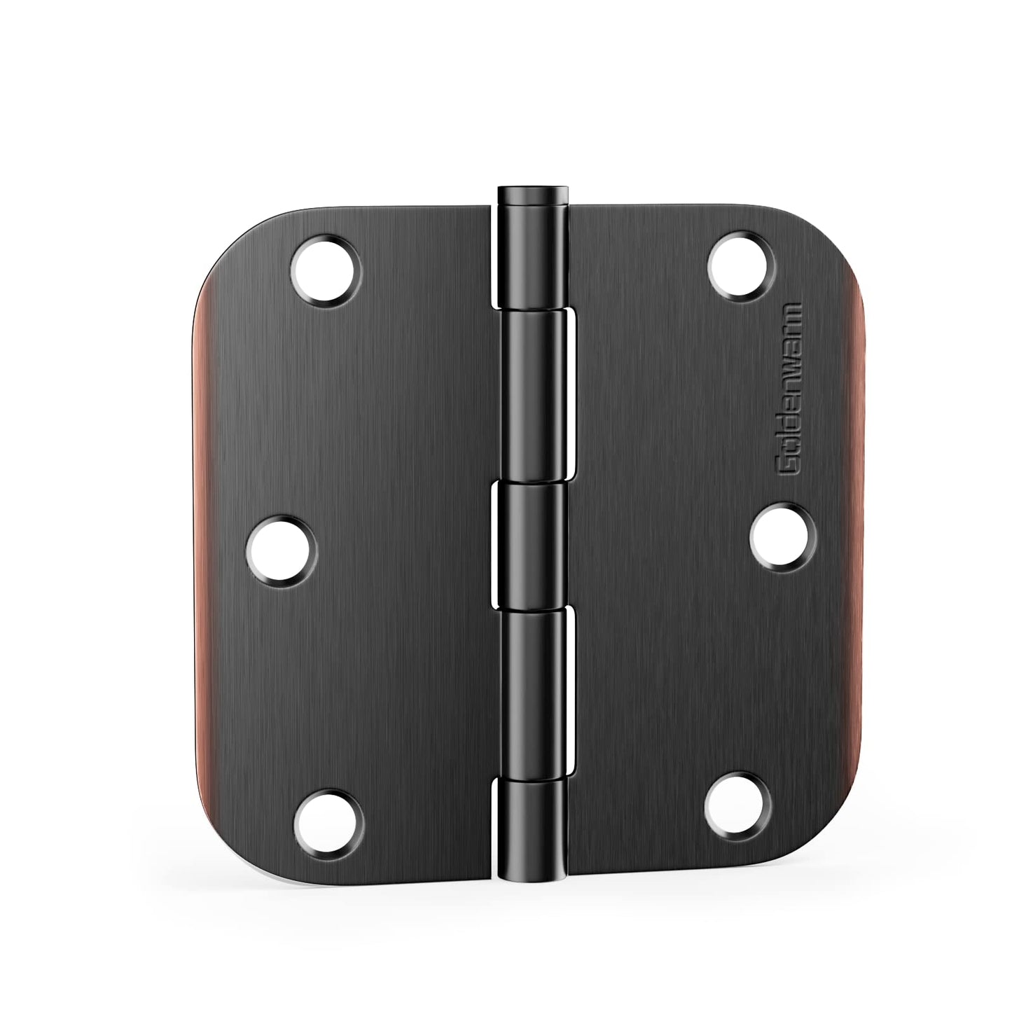 Stainless Steel 3.5 Inch with 5/8" Radius Corners Oil Rubbed Bronze Interior Door Hinges