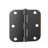 Stainless Steel 3.5 Inch with 5/8" Radius Corners Oil Rubbed Bronze Interior Door Hinges