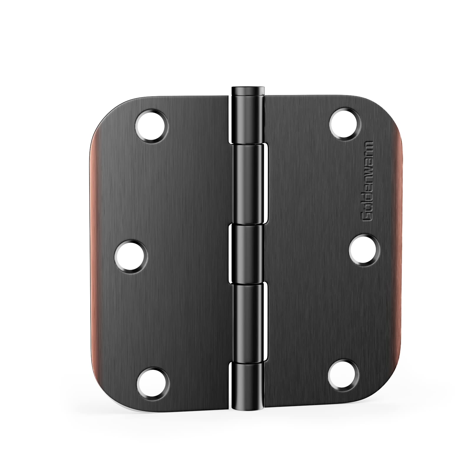 Stainless Steel 3.5 Inch with 5/8" Radius Corners Oil Rubbed Bronze Interior Door Hinges
