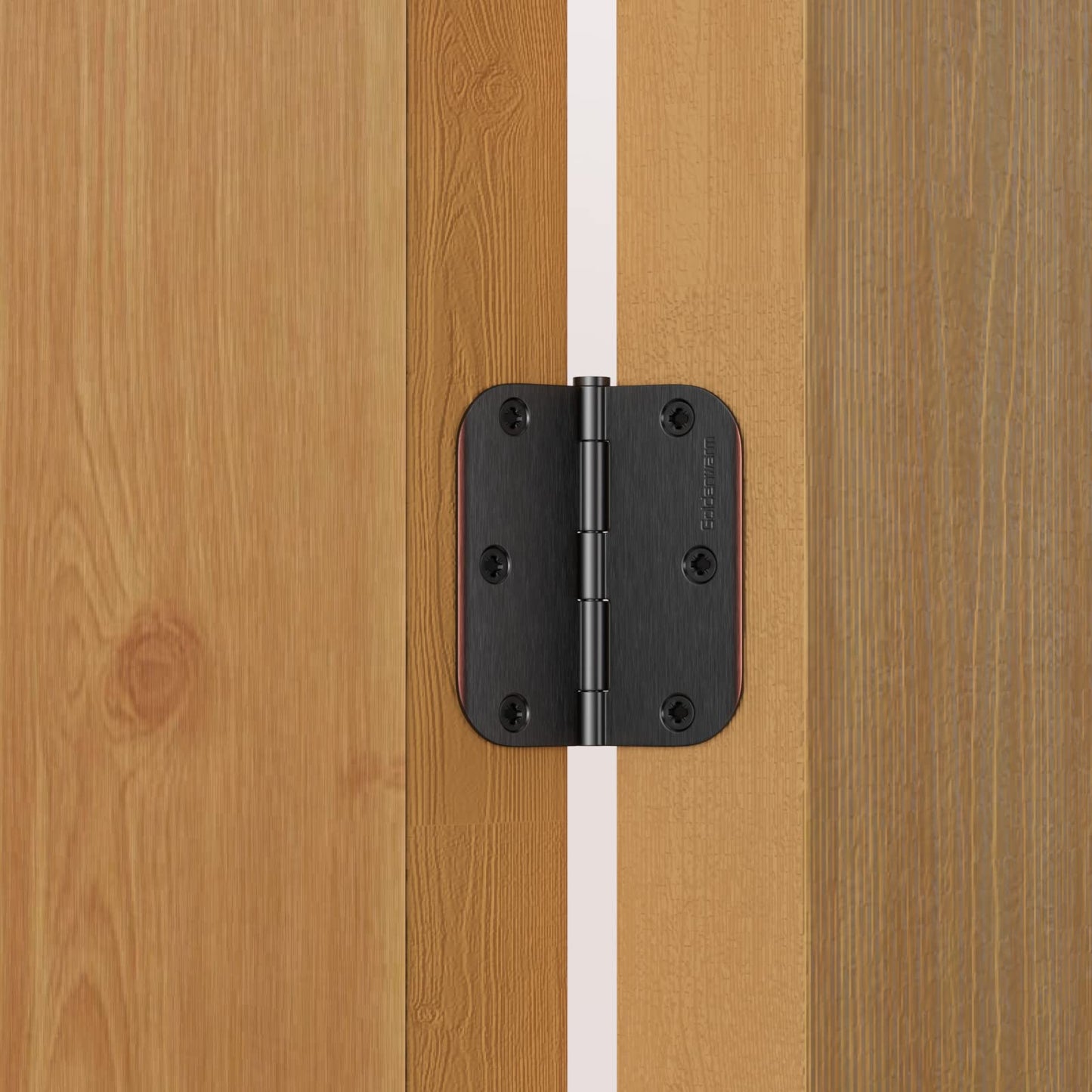 Stainless Steel 3.5 Inch with 5/8" Radius Corners Oil Rubbed Bronze Interior Door Hinges